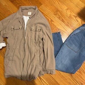 Matilda Jane Good Hart Medium Memphis Coat and Jeans Bundle